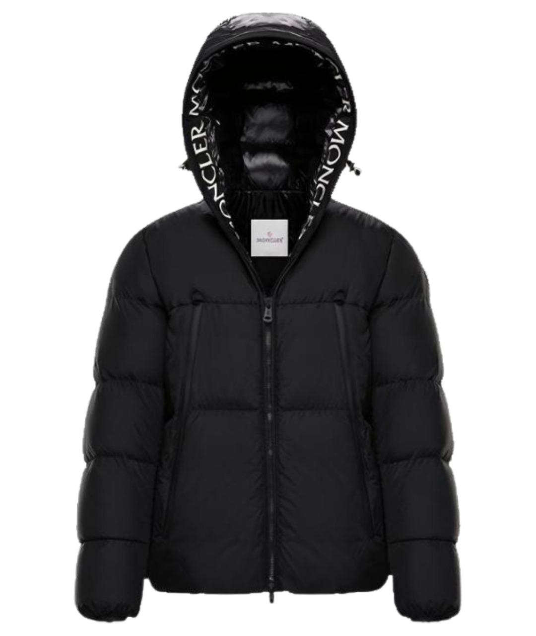 MONCLER Черный пуховик, фото 1