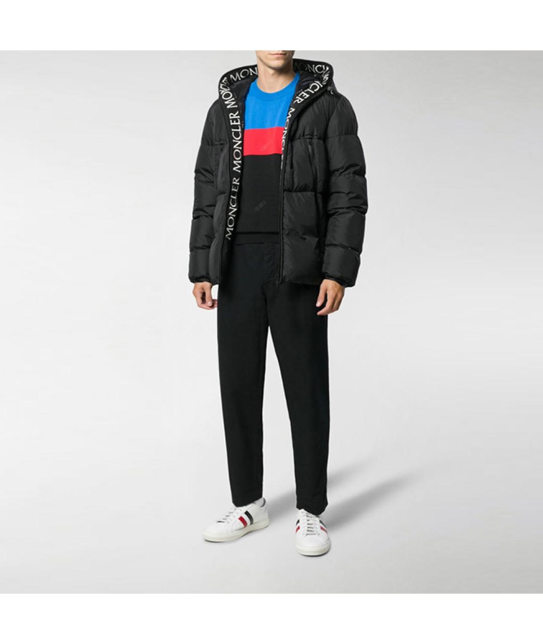 MONCLER Черный пуховик, фото 4
