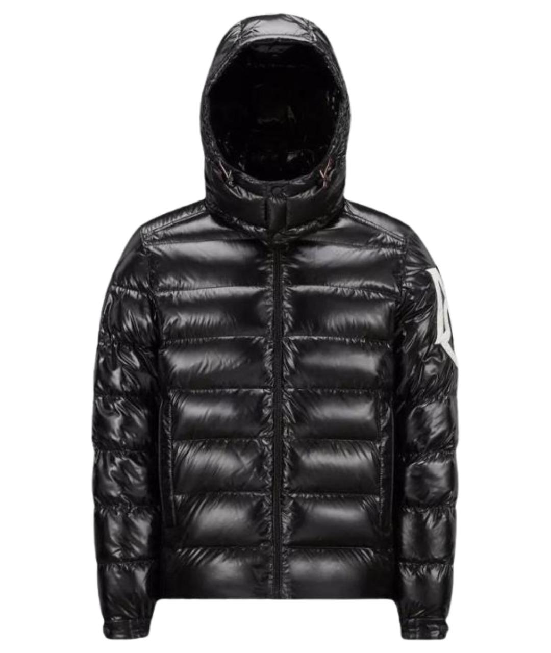 MONCLER Черный пуховик, фото 1
