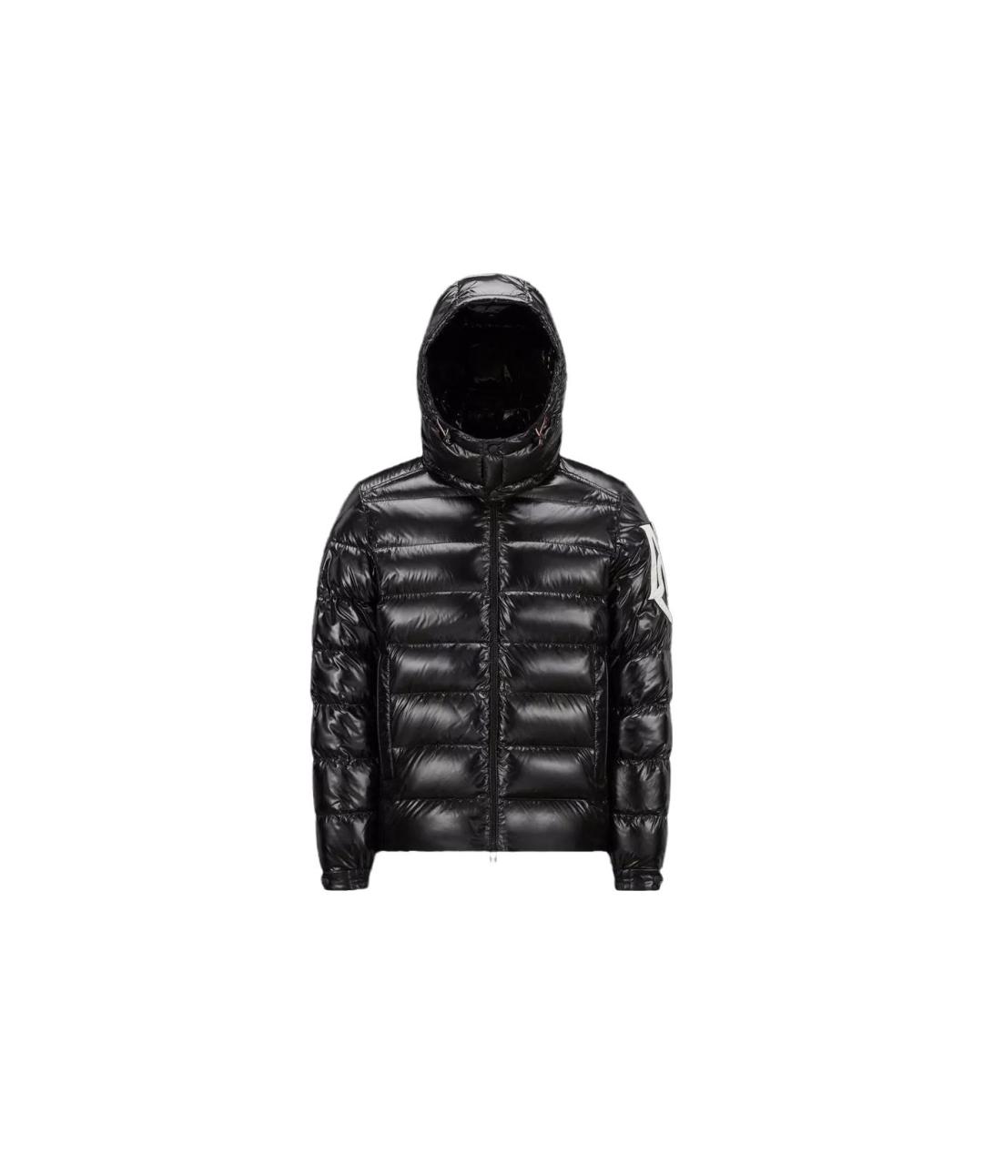 MONCLER Черный пуховик, фото 5