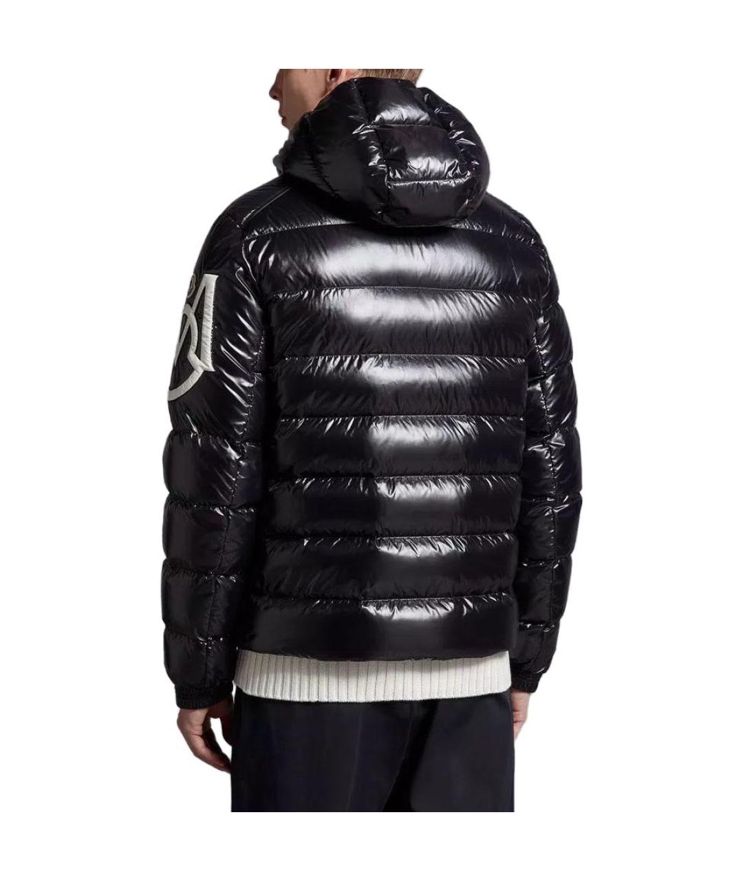MONCLER Черный пуховик, фото 3