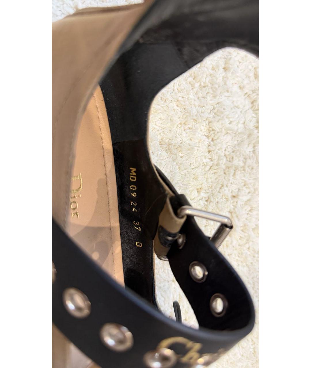 CHRISTIAN DIOR Хаки кожаные балетки, фото 5