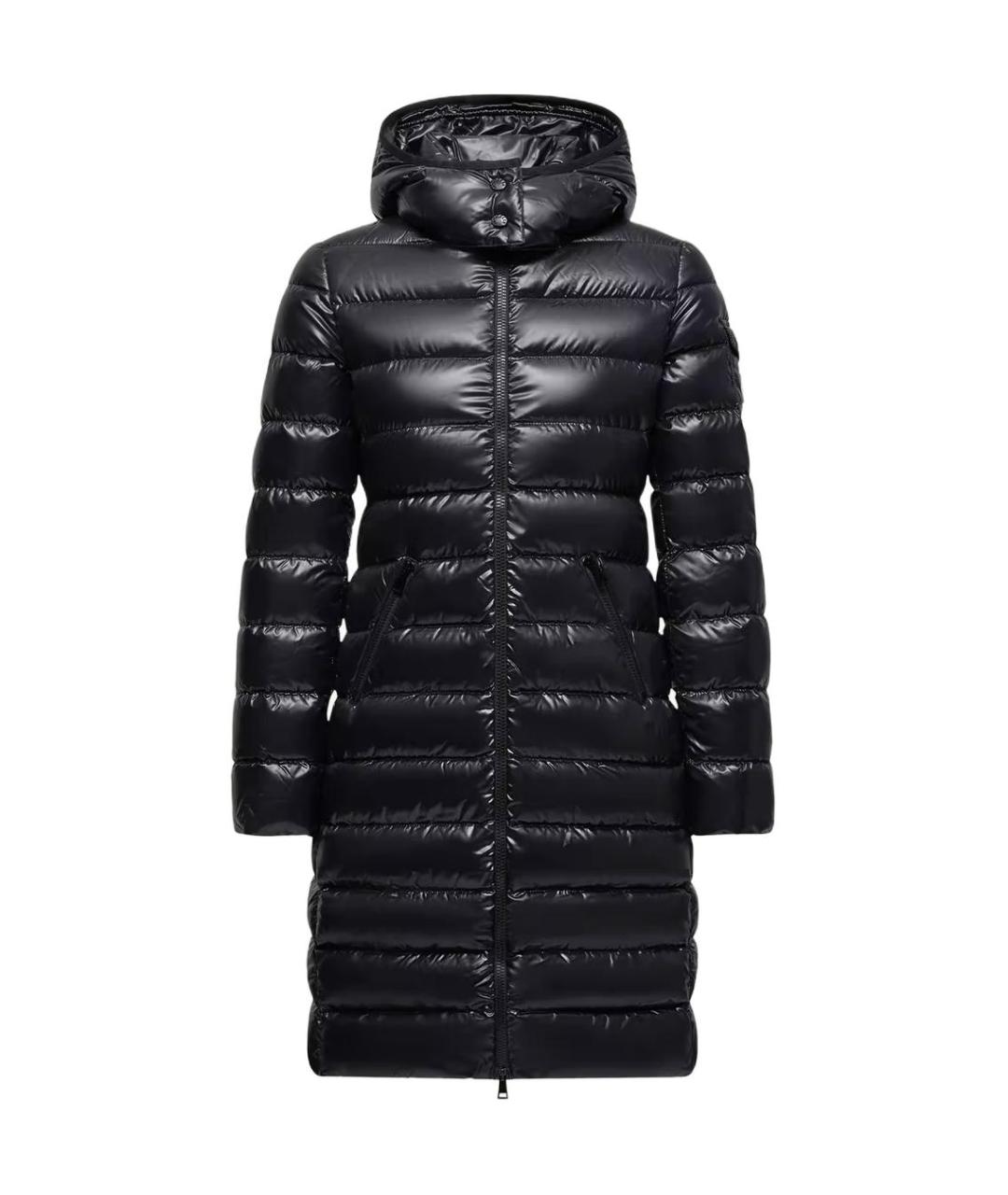 MONCLER Черный пуховик, фото 1