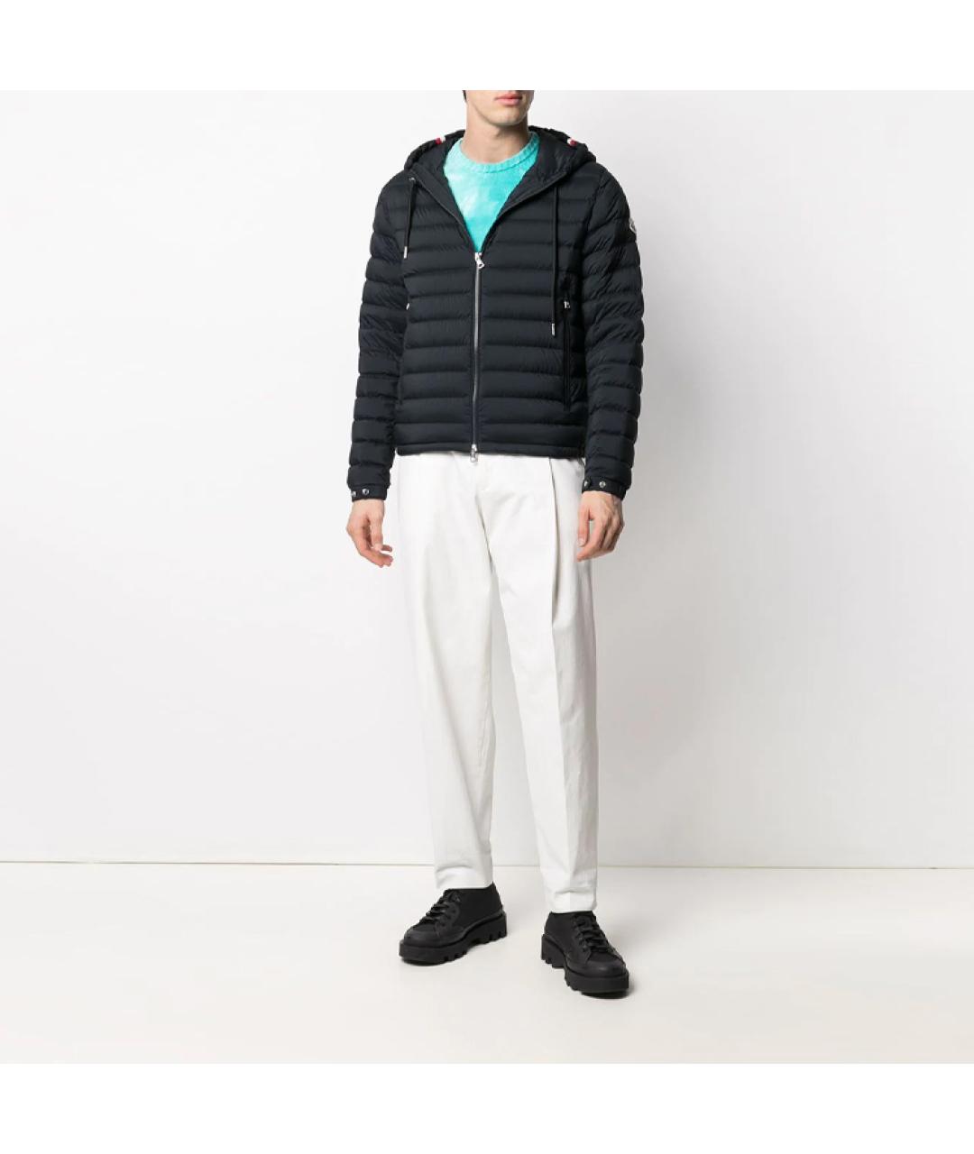 MONCLER Синий пуховик, фото 4