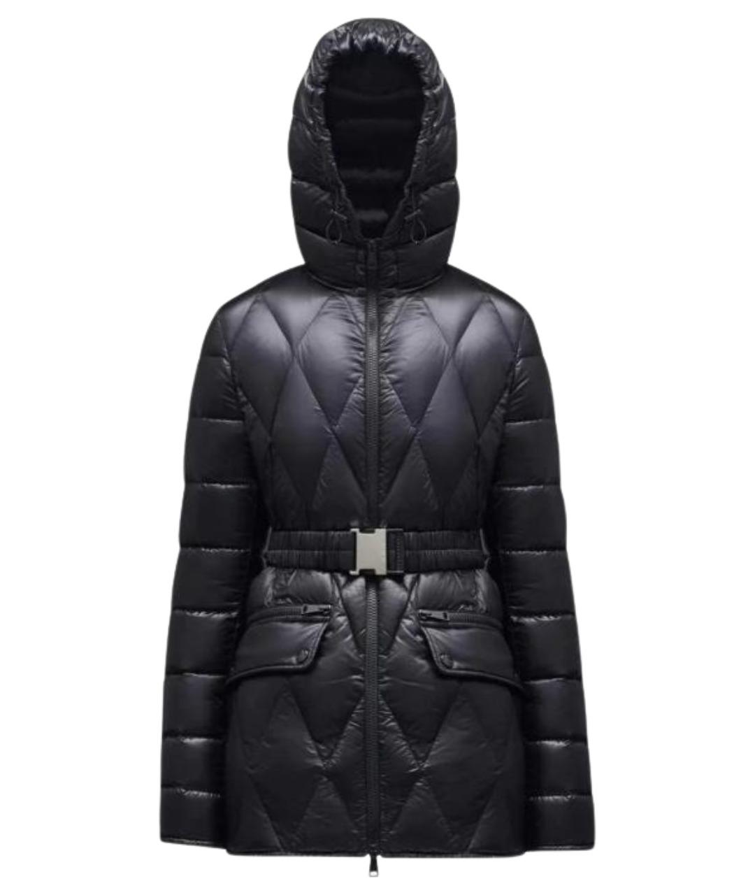 MONCLER Черный пуховик, фото 1