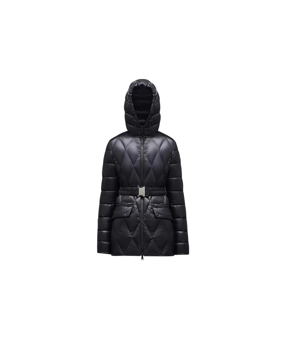 MONCLER Черный пуховик, фото 5