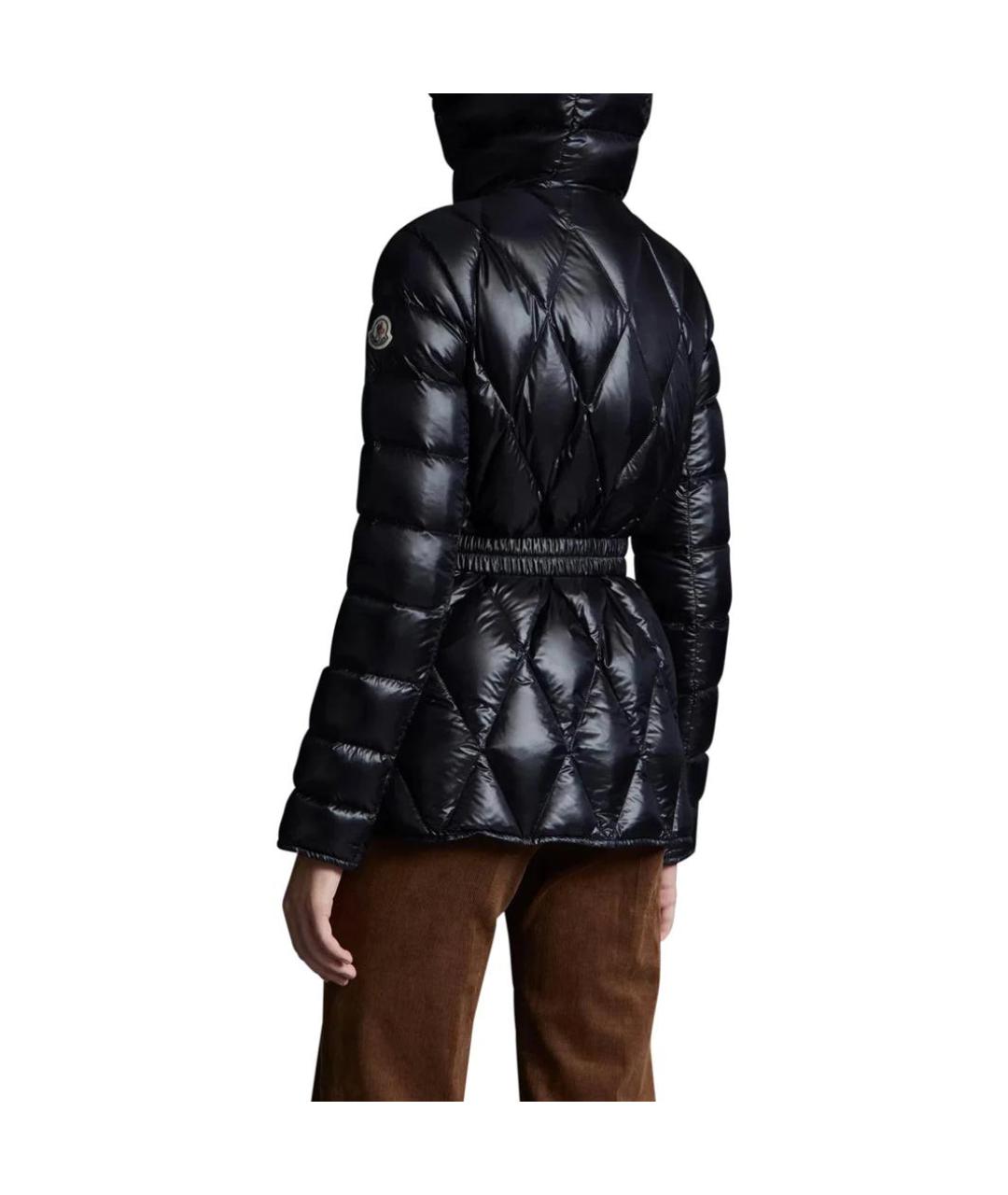 MONCLER Черный пуховик, фото 3