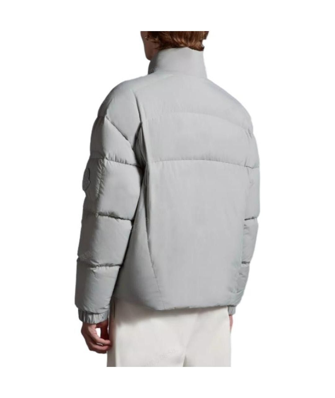MONCLER Серый пуховик, фото 3