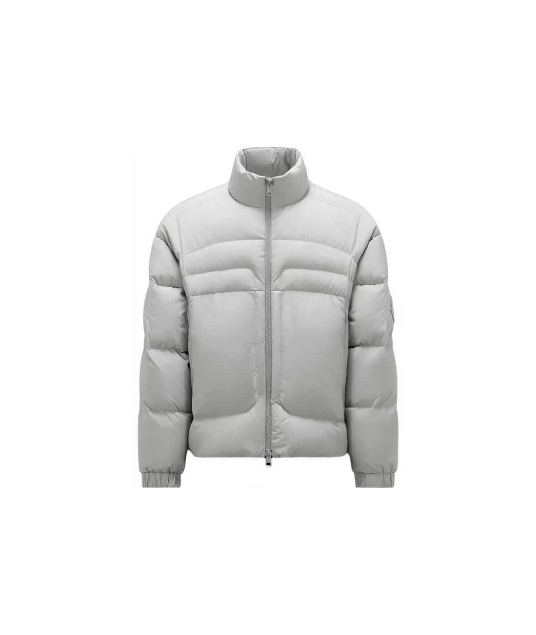 MONCLER Серый пуховик, фото 5