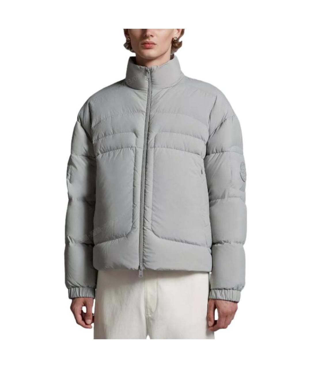 MONCLER Серый пуховик, фото 2