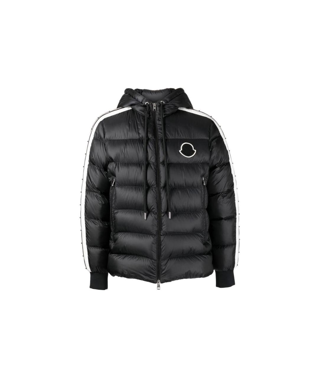 MONCLER Черный пуховик, фото 1