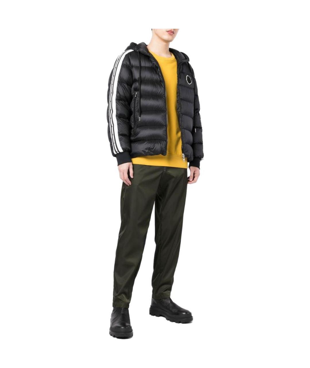 MONCLER Черный пуховик, фото 2