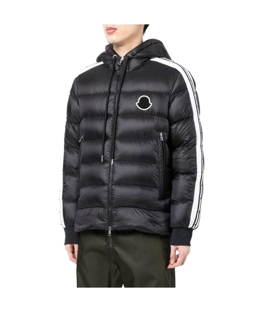 MONCLER Черный пуховик, фото 3