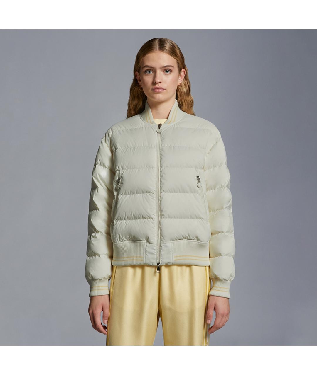 MONCLER Белый пуховик, фото 2