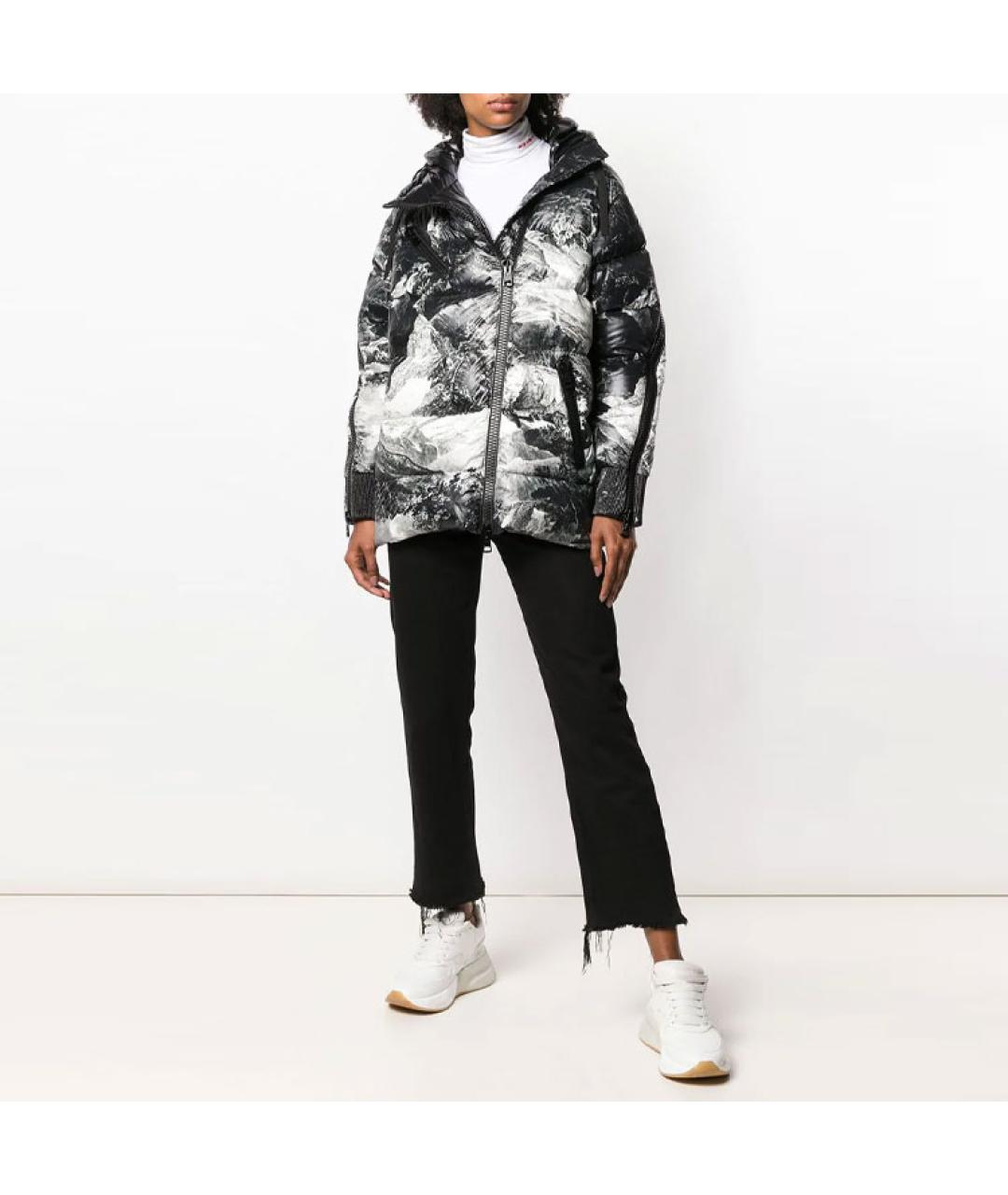 MONCLER Черный пуховик, фото 2