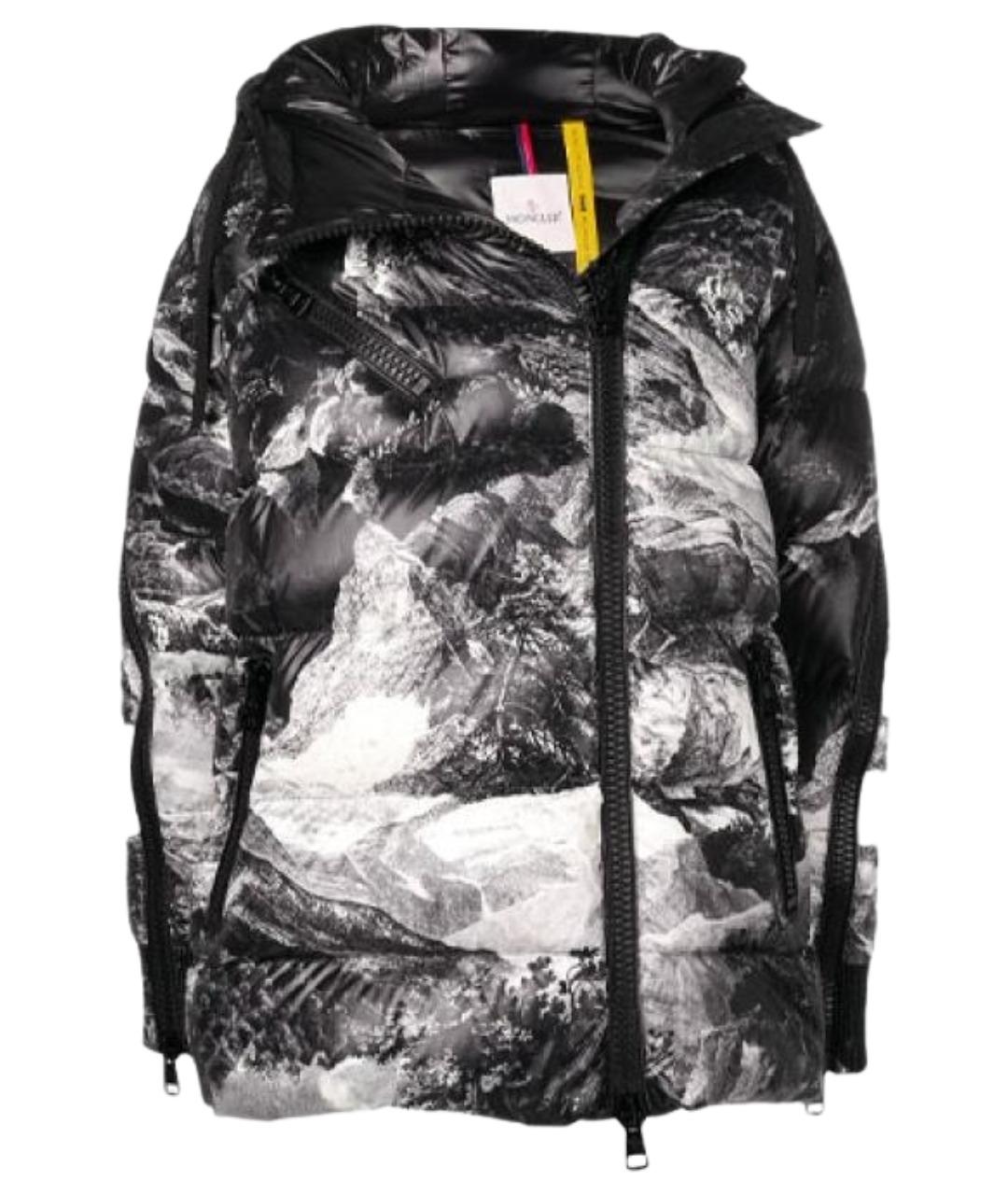 MONCLER Черный пуховик, фото 1