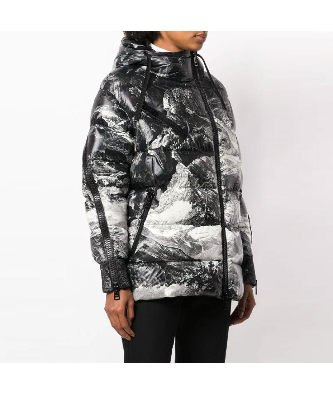 MONCLER Черный пуховик, фото 4