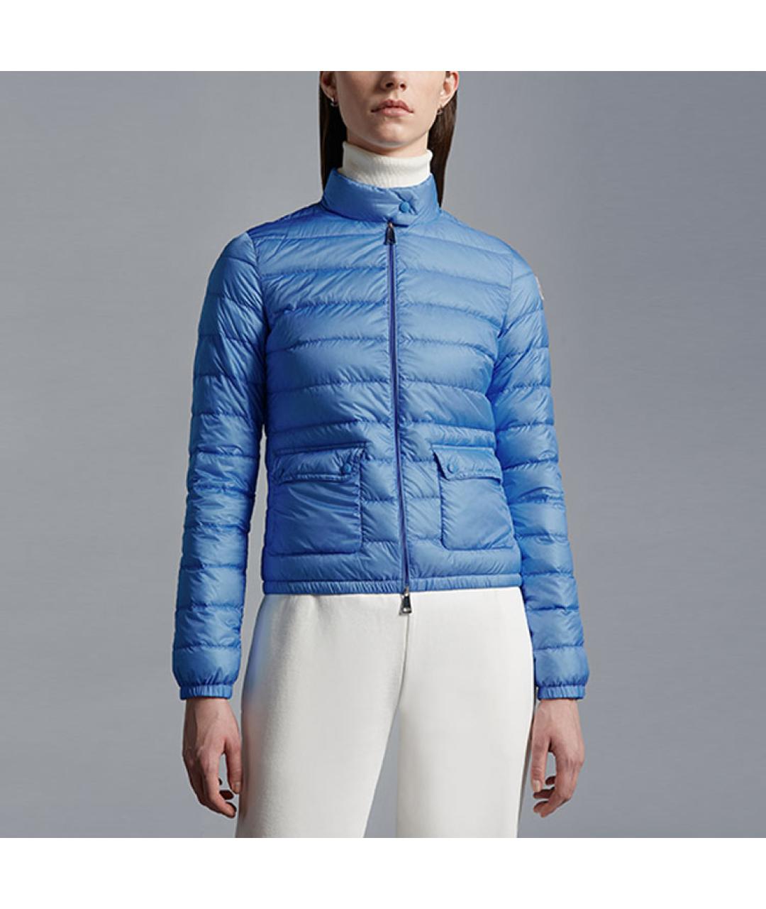 MONCLER Синий пуховик, фото 3