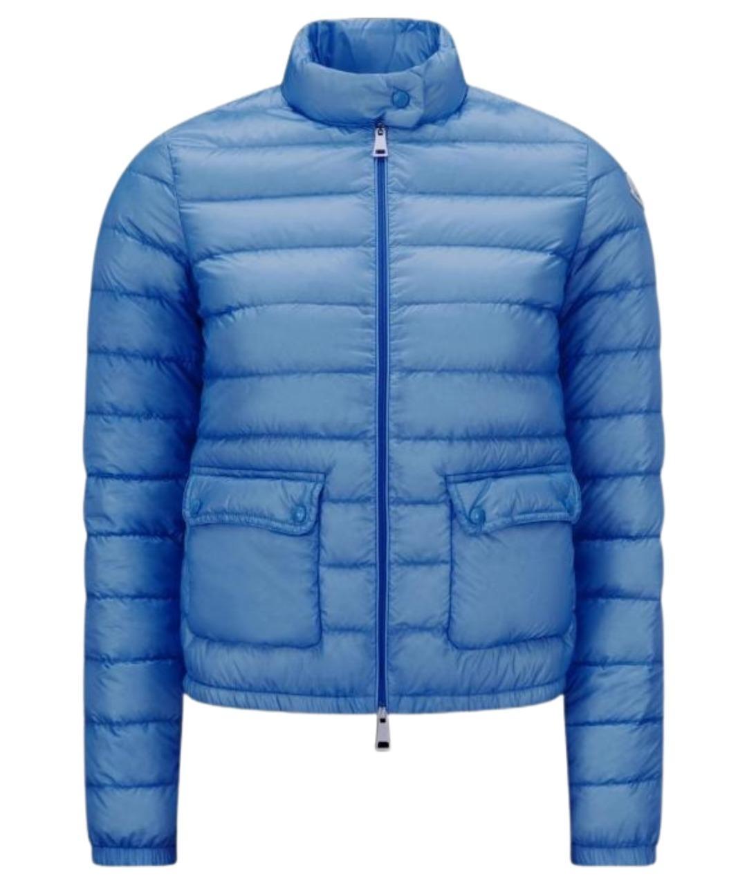 MONCLER Синий пуховик, фото 1