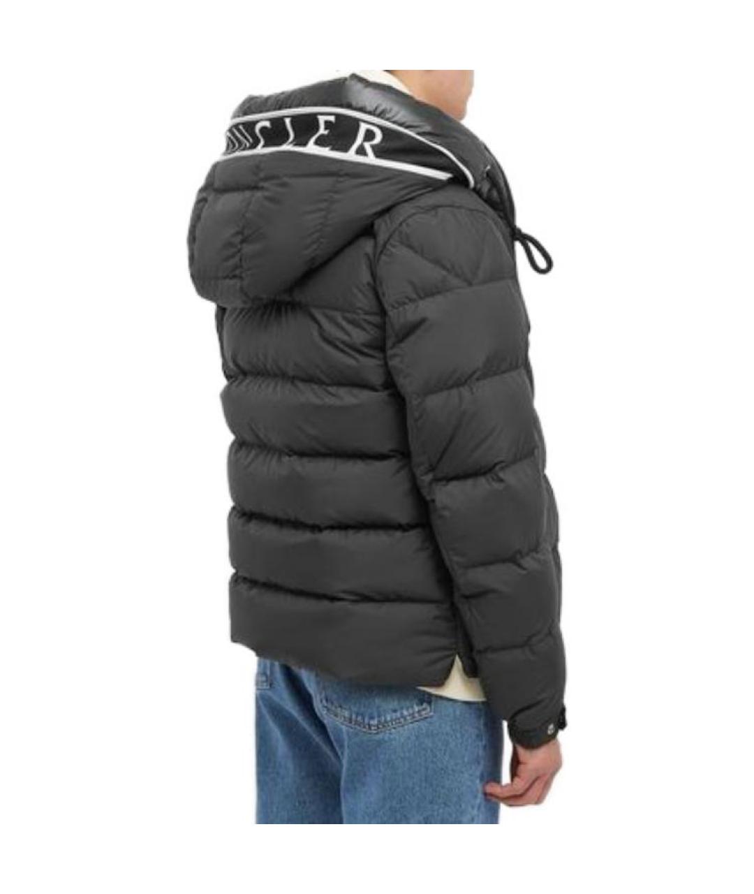 MONCLER Черный пуховик, фото 6