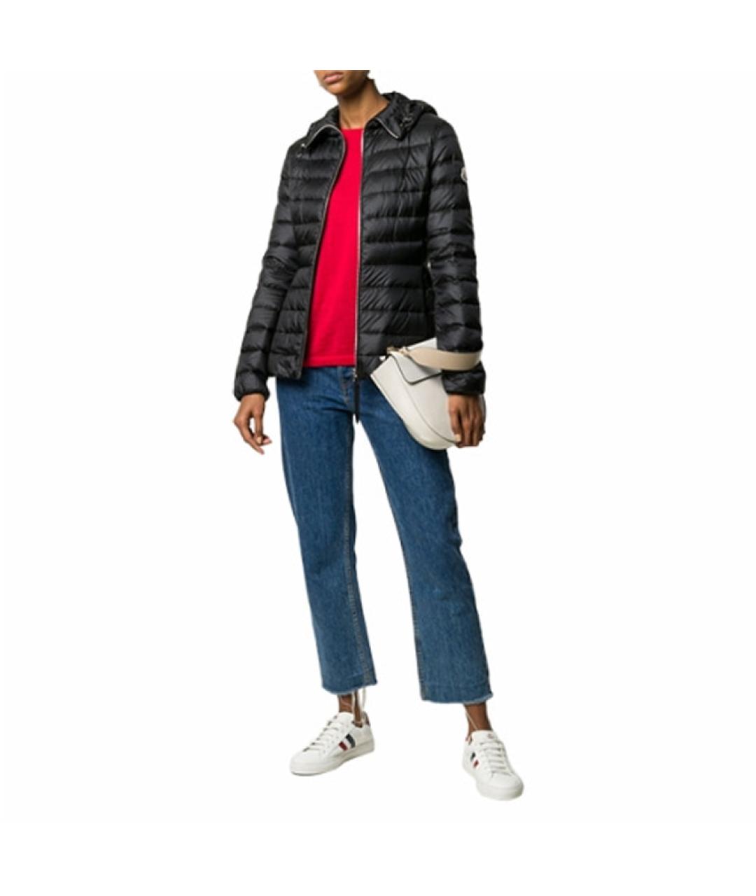 MONCLER Черный пуховик, фото 4