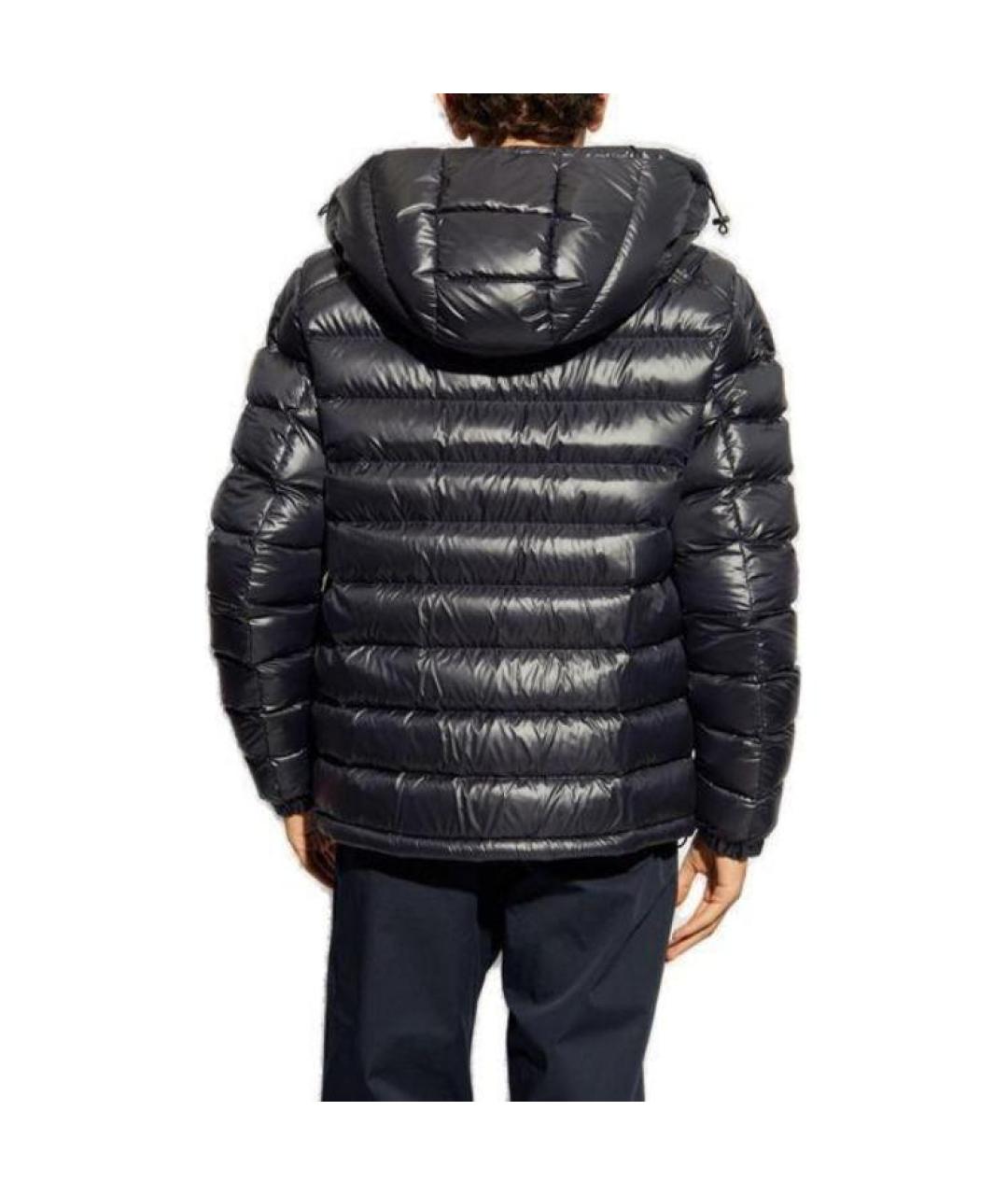 MONCLER Темно-синий пуховик, фото 6