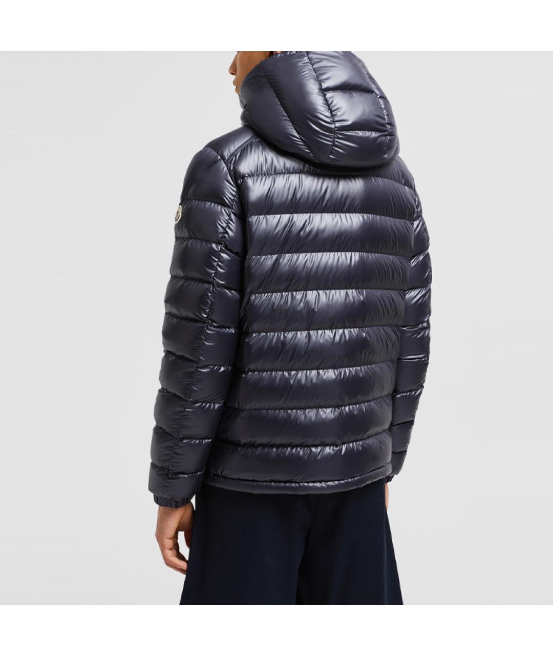 MONCLER Темно-синий пуховик, фото 3