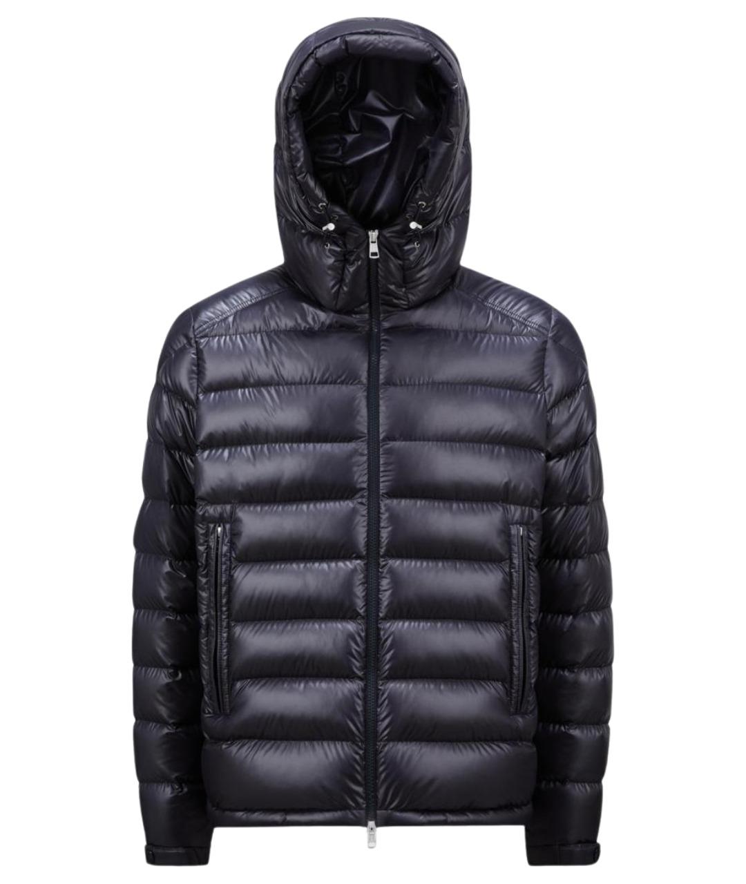 MONCLER Темно-синий пуховик, фото 1