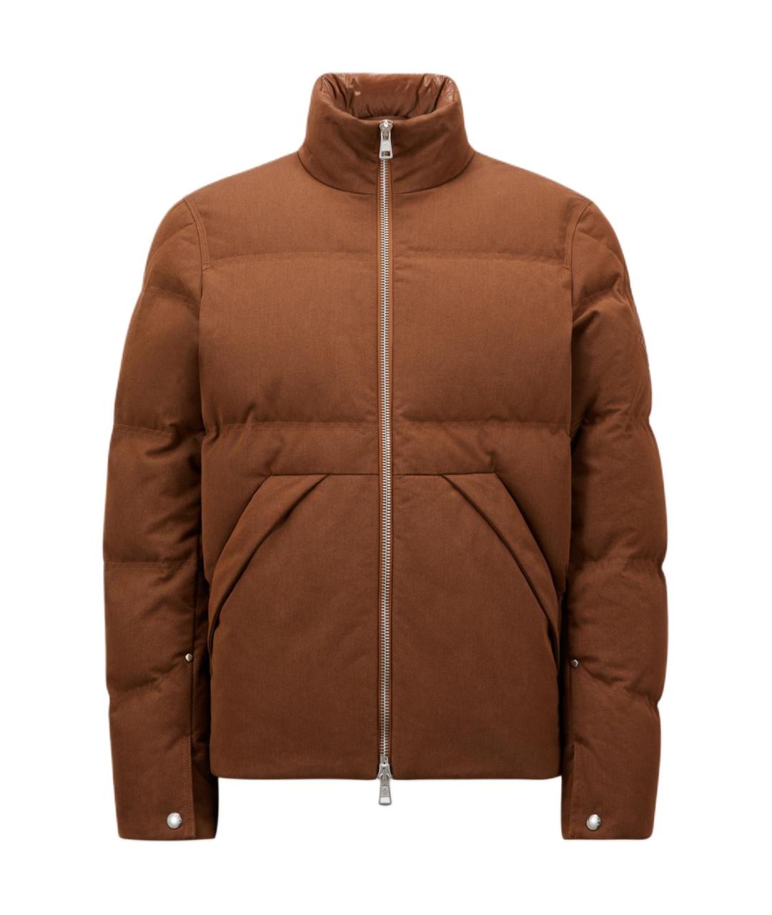 MONCLER Коричневый пуховик, фото 1