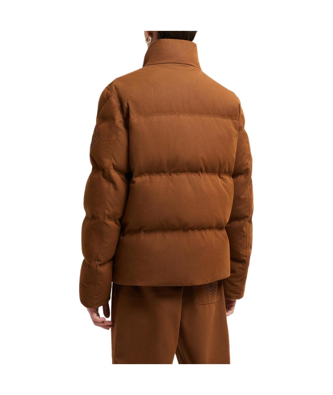 MONCLER Коричневый пуховик, фото 4