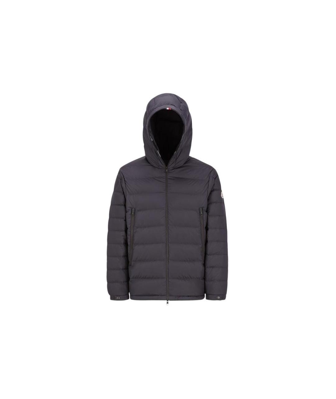MONCLER Темно-синий пуховик, фото 4