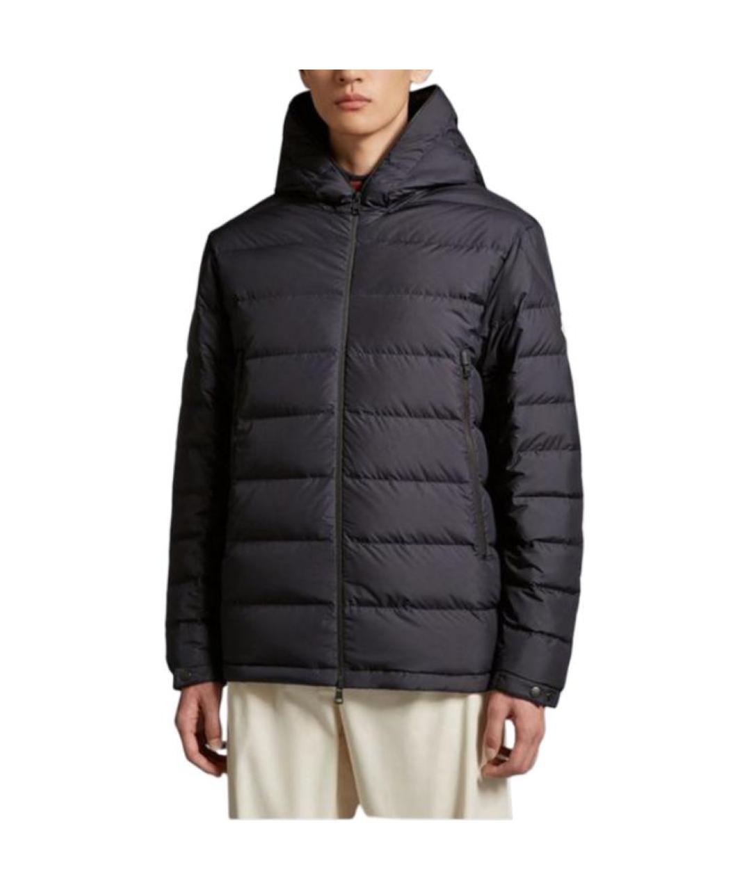 MONCLER Темно-синий пуховик, фото 2