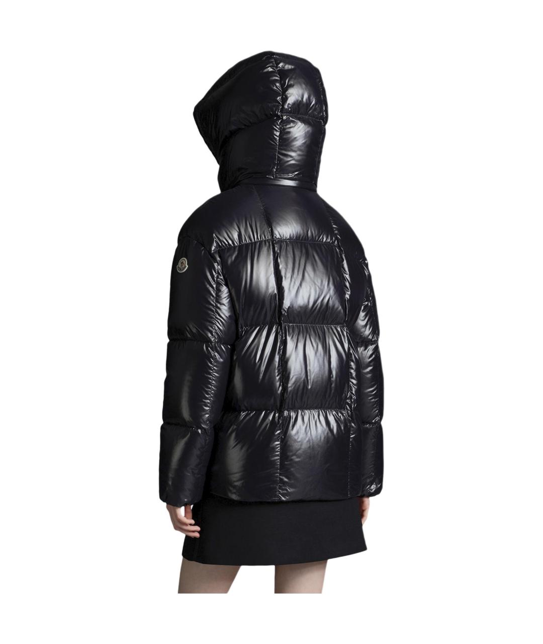 MONCLER Черный пуховик, фото 3