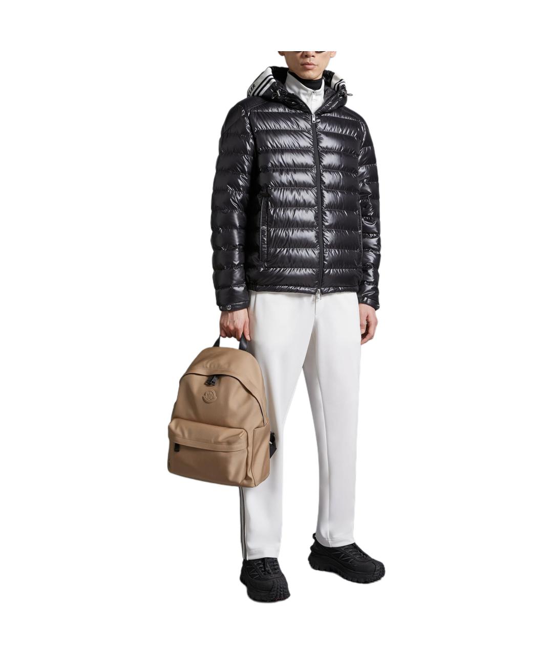 MONCLER Черный пуховик, фото 3