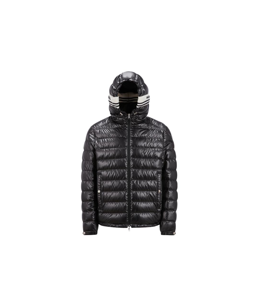 MONCLER Черный пуховик, фото 1