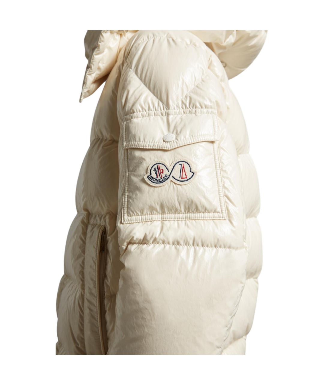 MONCLER Бежевый пуховик, фото 5