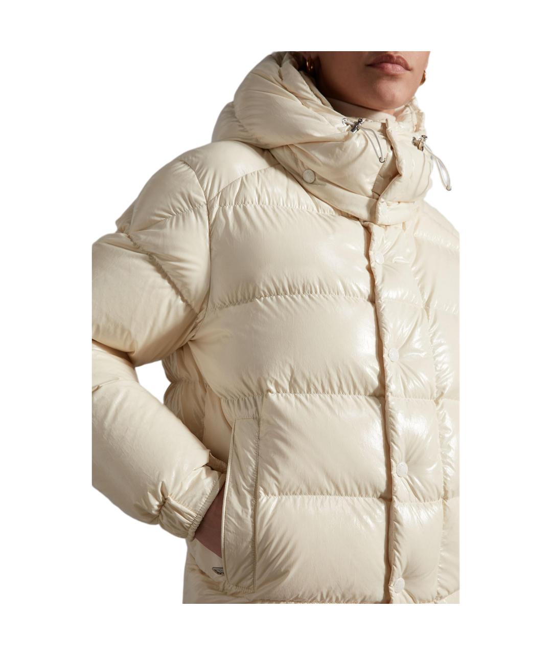 MONCLER Бежевый пуховик, фото 4