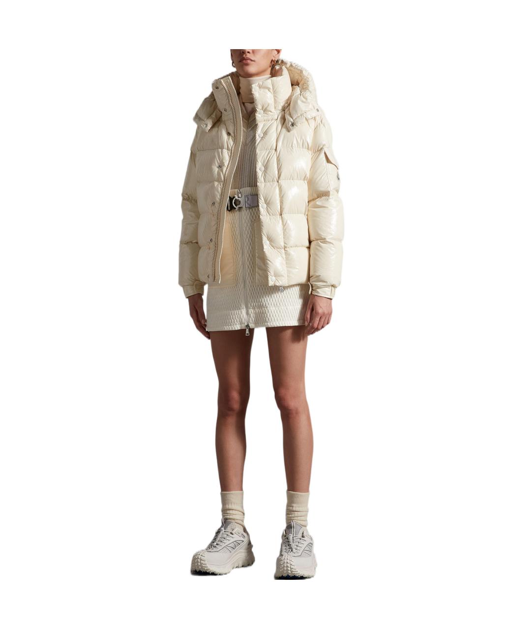 MONCLER Бежевый пуховик, фото 2