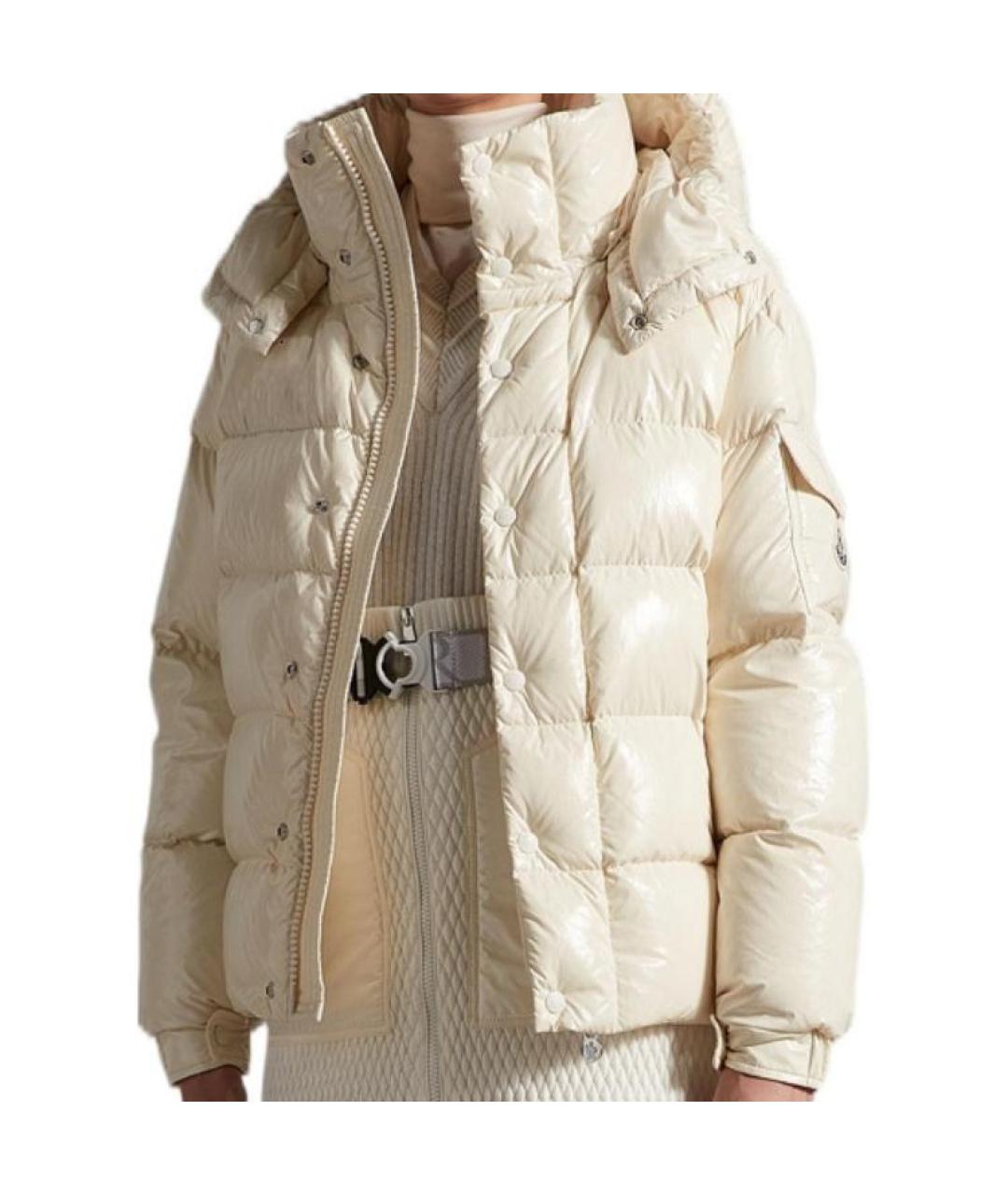 MONCLER Бежевый пуховик, фото 3