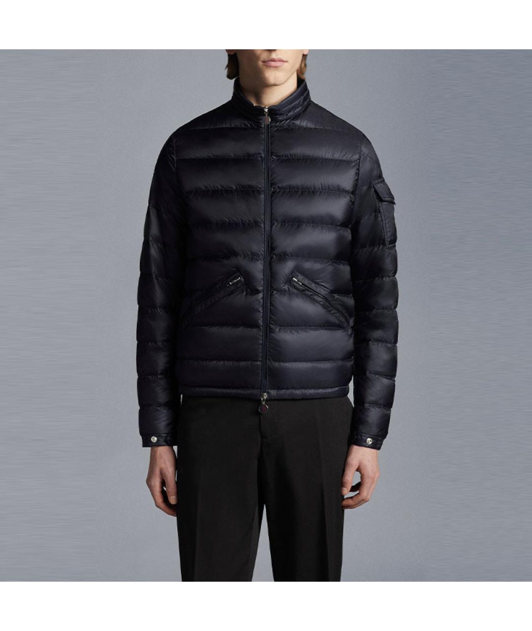 MONCLER Синий пуховик, фото 3