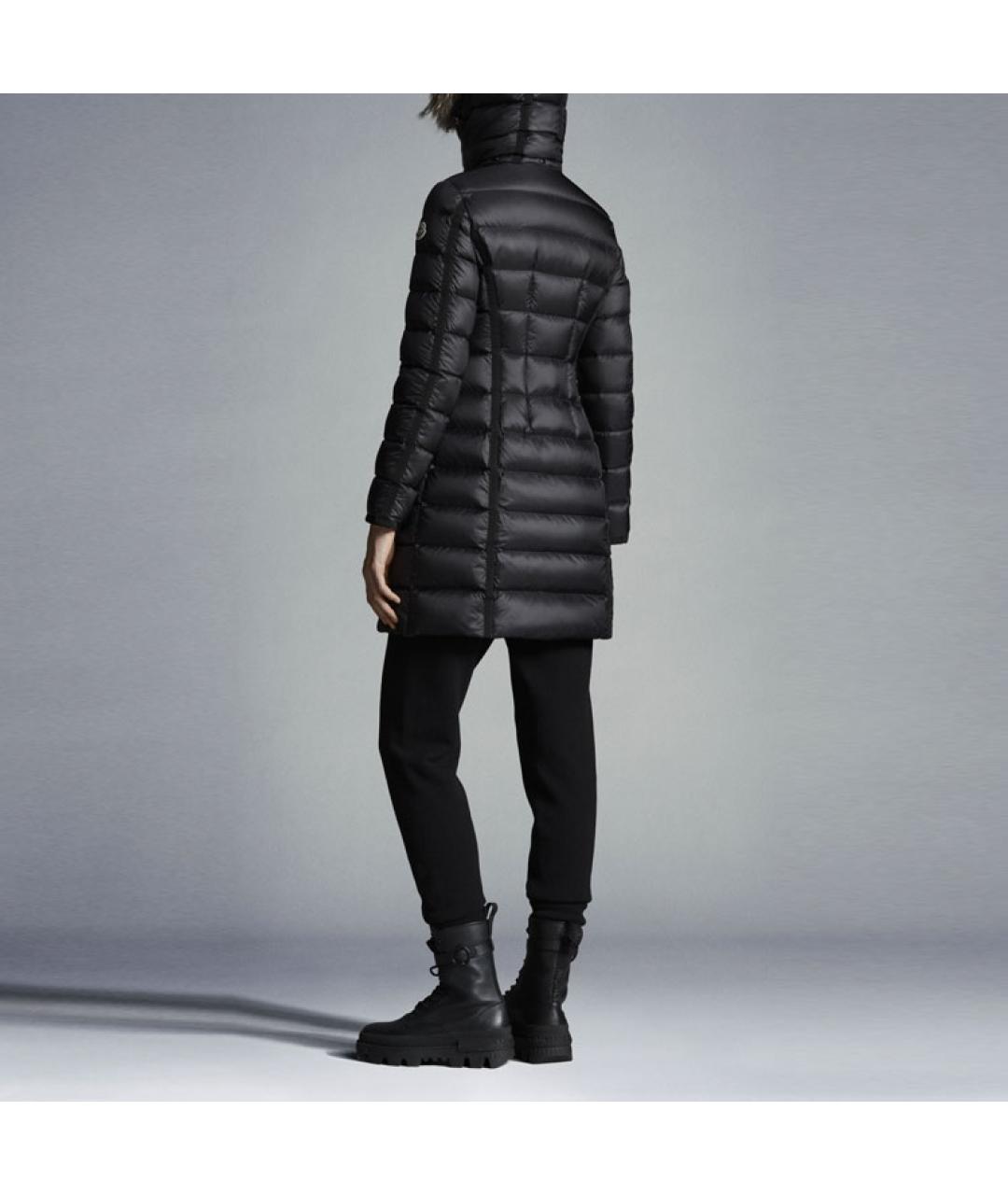 MONCLER Черное пальто, фото 3
