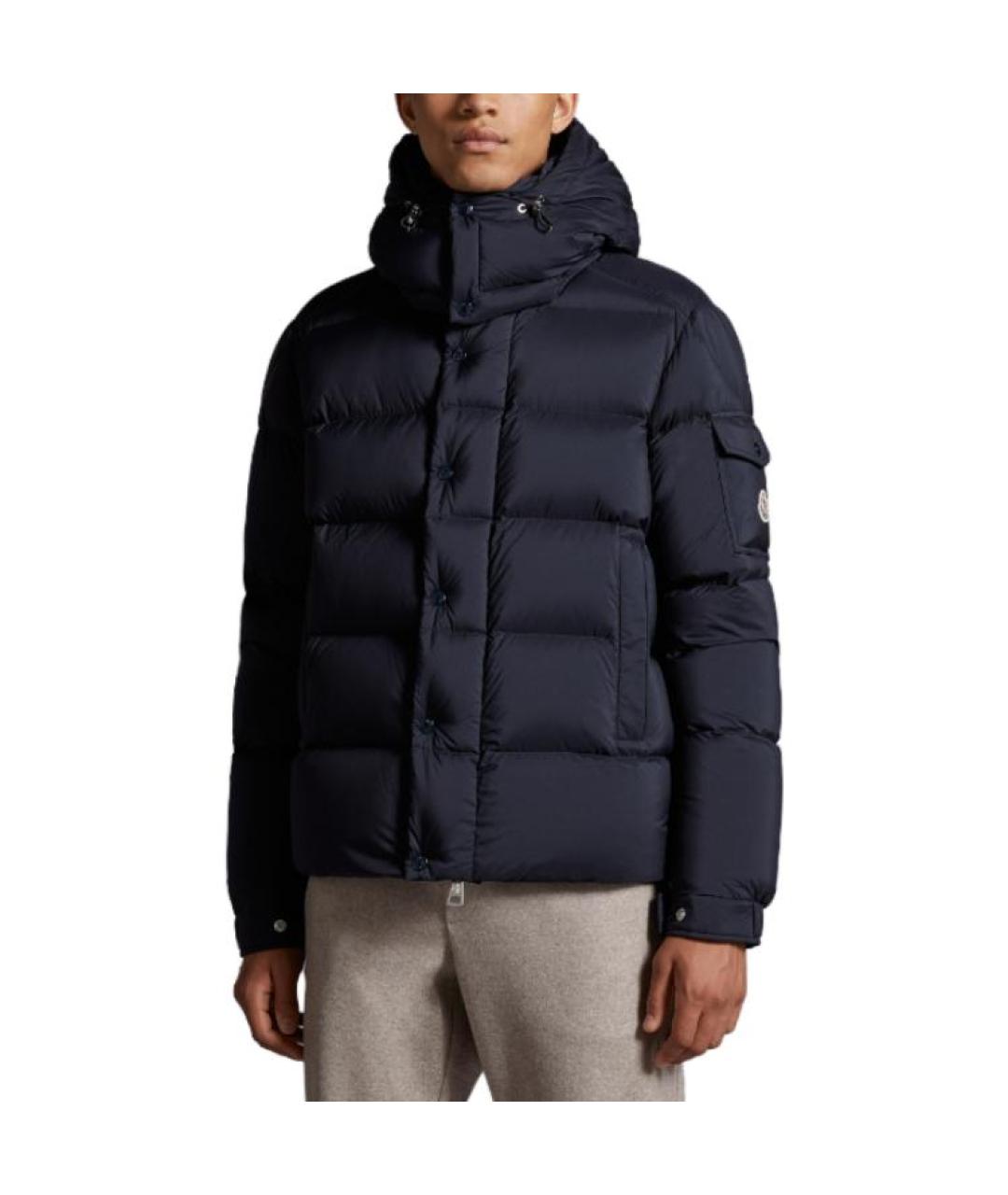 MONCLER Синий пуховик, фото 3