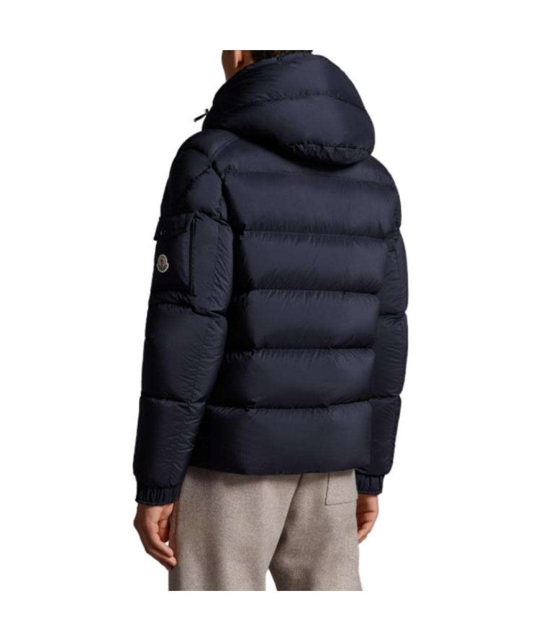 MONCLER Синий пуховик, фото 4
