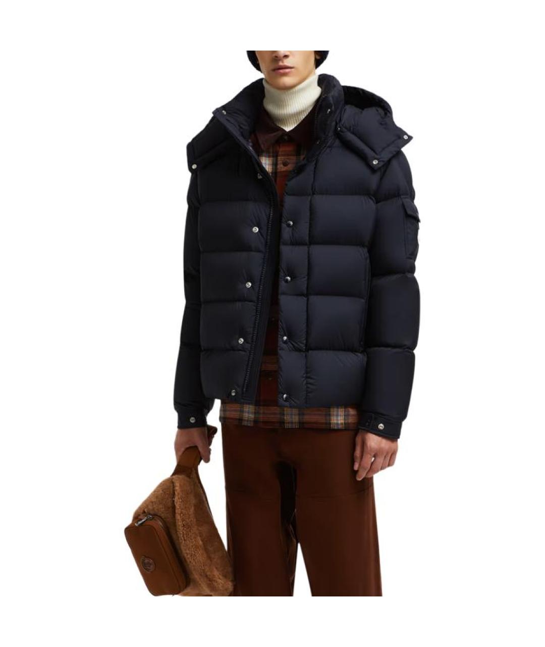 MONCLER Синий пуховик, фото 5