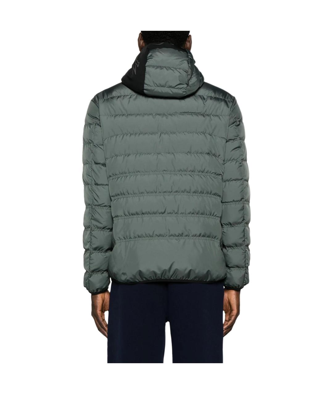 MONCLER Зеленый пуховик, фото 3