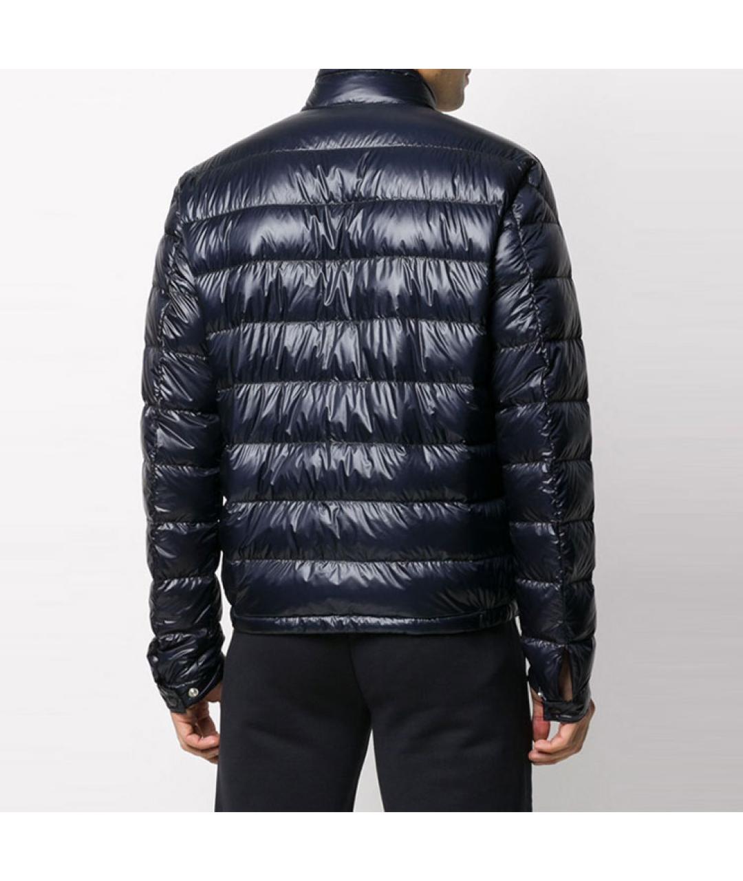 MONCLER Синий пуховик, фото 4