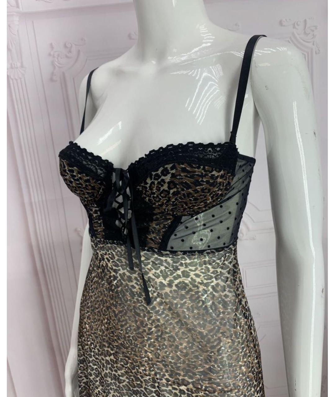 DOLCE&GABBANA Мульти полиамидовое платье, фото 8