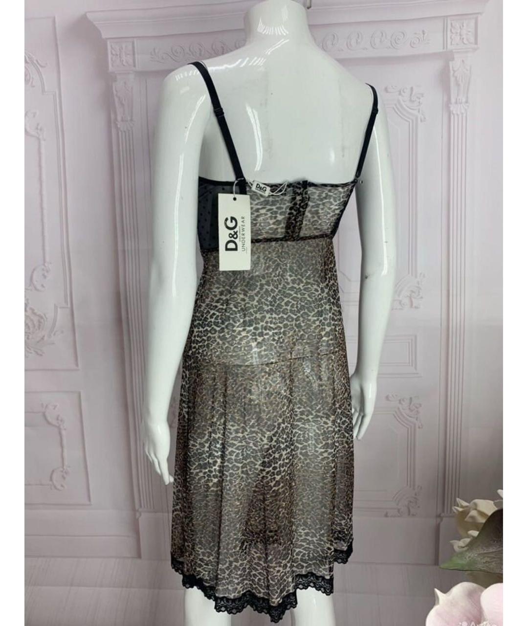 DOLCE&GABBANA Мульти полиамидовое платье, фото 6