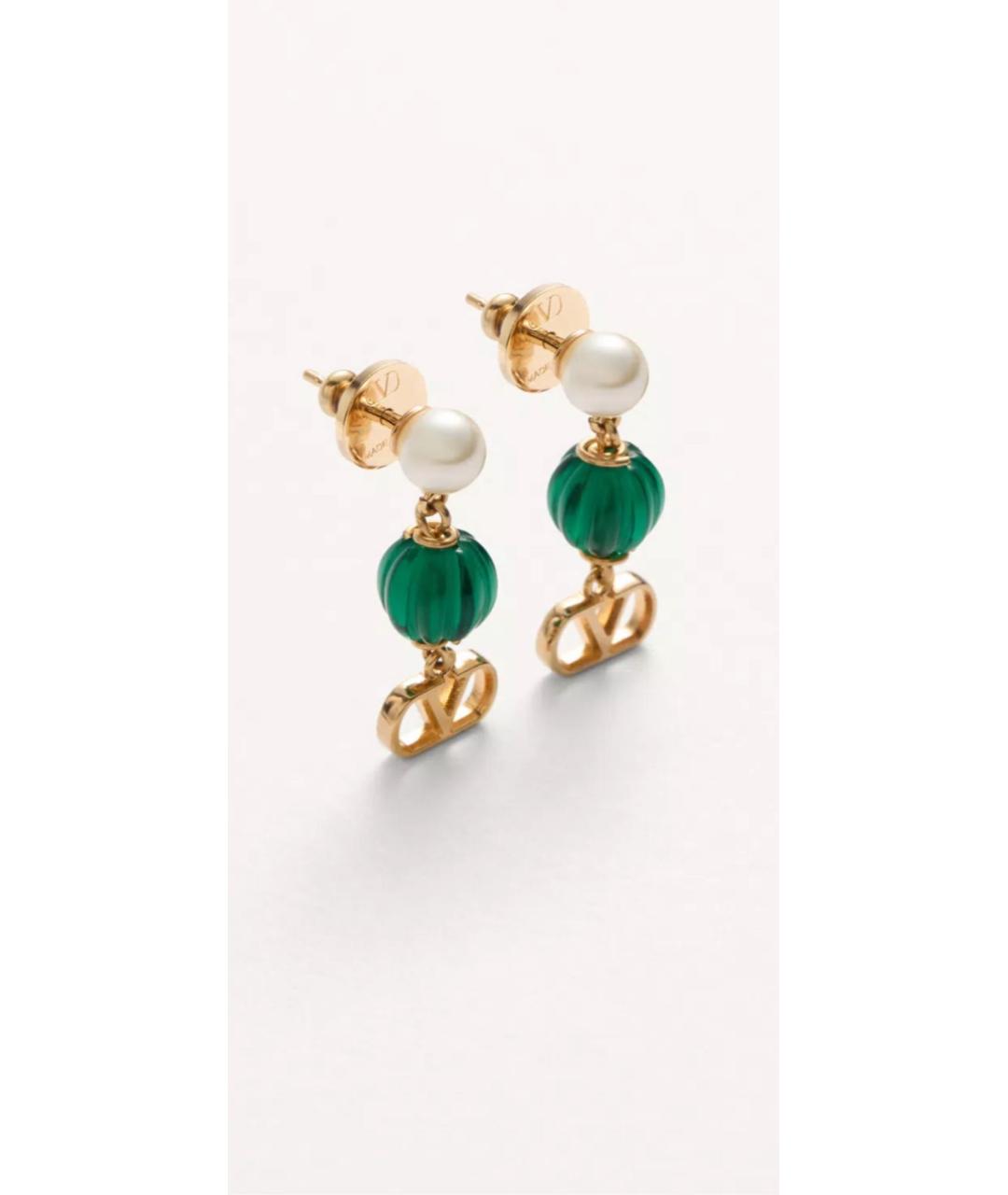 VALENTINO Золотые металлические серьги, фото 3