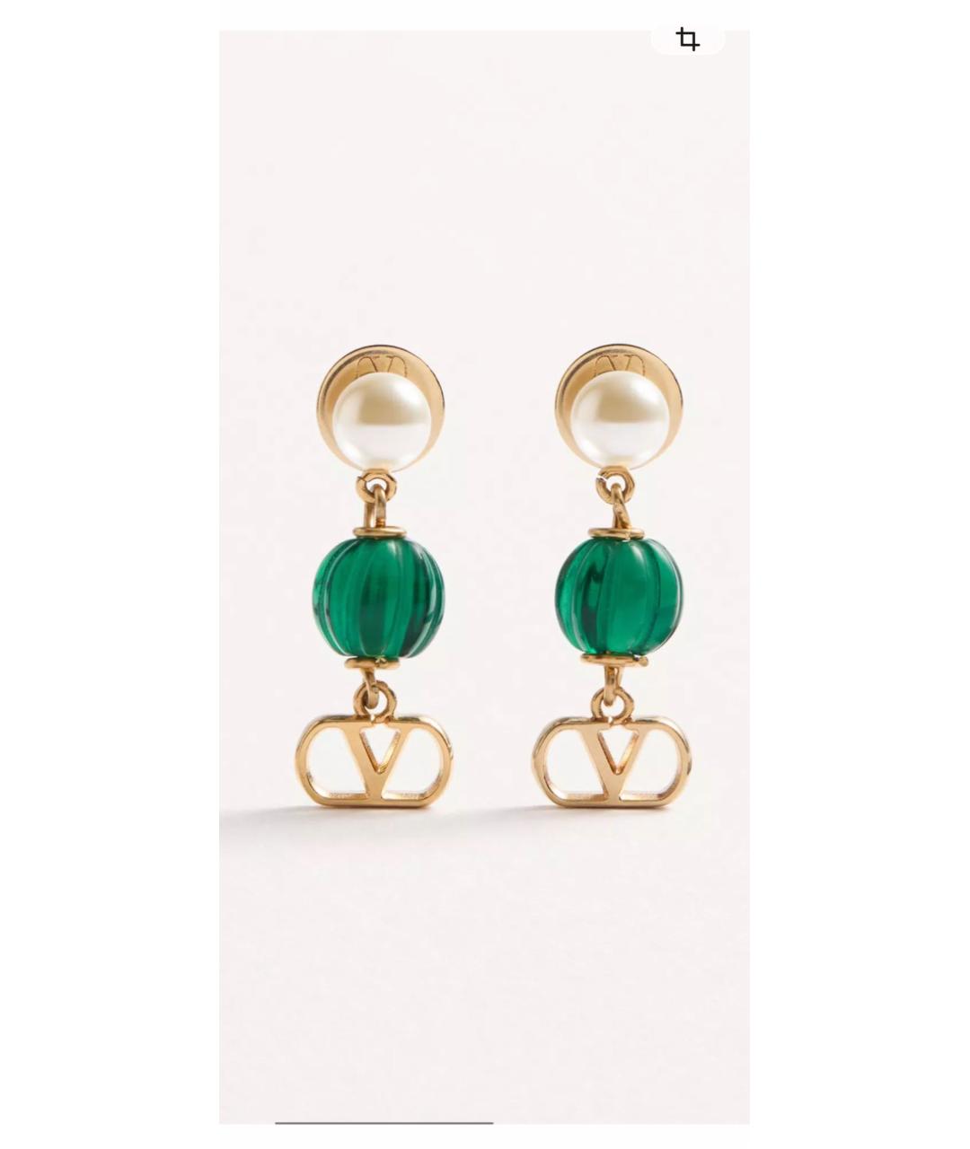 VALENTINO Золотые металлические серьги, фото 5